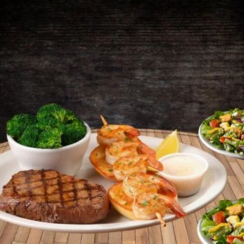 Sirloin-and-Grilled-Shrimp