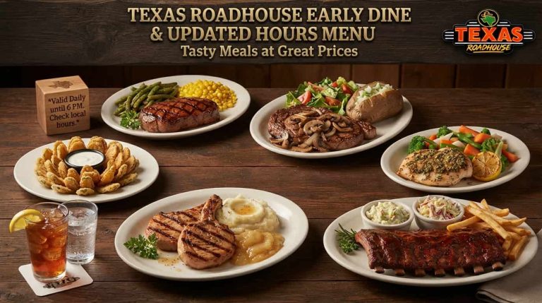 Texas Roadhouse Early Dine & Updated Hours Menu– Tasty Meals at Great Prices