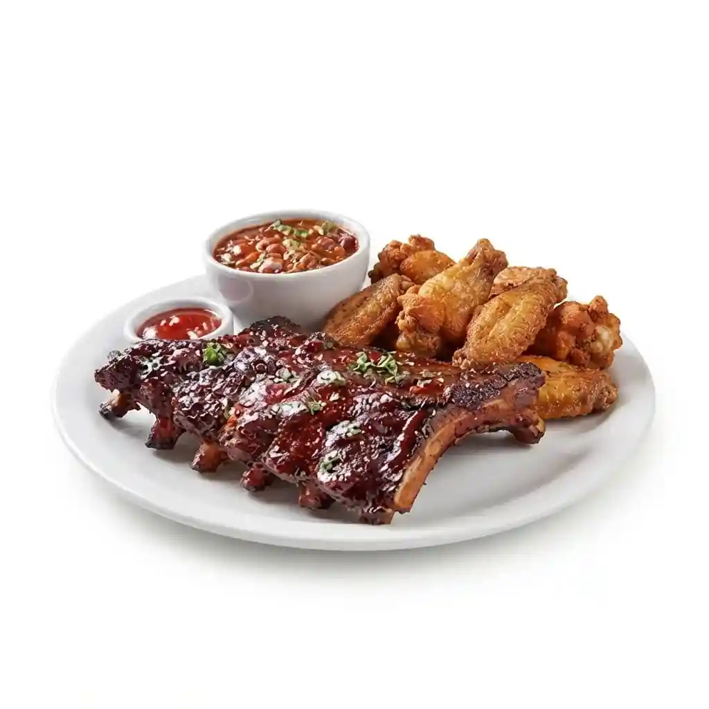 Award‑Winning Baby Back Ribs with House Crispy Wings